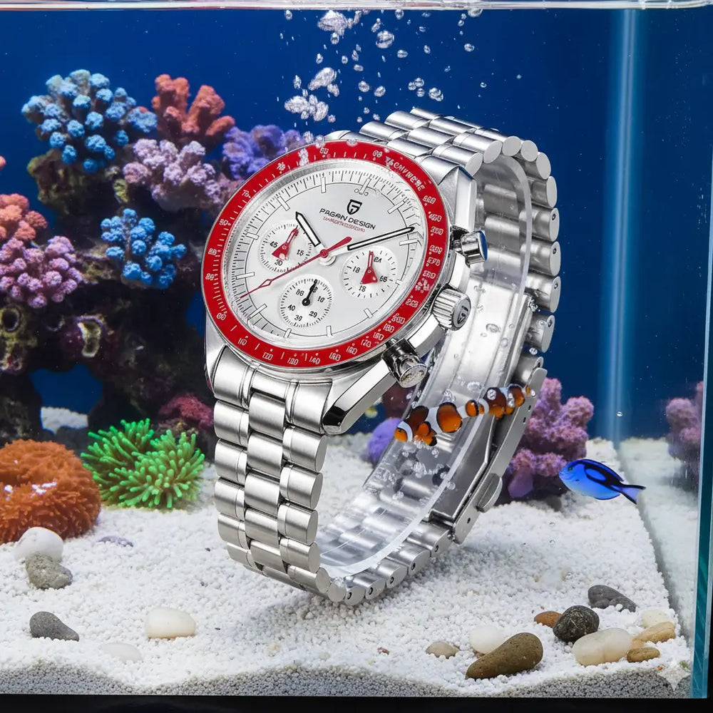 Relojes Para Hombre Pagani Design – Saturn Mission Red Scarlet